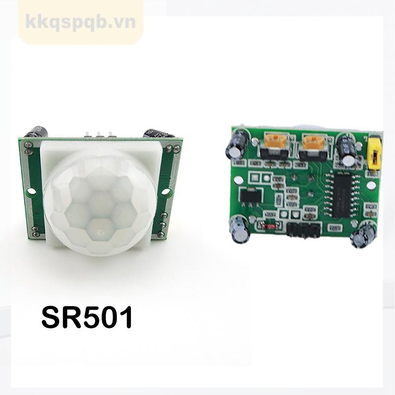 1 Chiếc Hồng Ngoại PIR SR501 HC-SR501 Hộp Mô Đun Điều Chỉnh IR Pyroelectric Motion Sensor Detector C