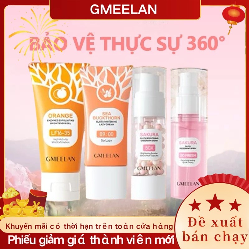 GMEELAN GEL TẨY TẾ BÀO CHẾT TÁC ĐỘNG CAM ENZYMES 50g Da Mặt Skincare Gel Orange tẩy tế bào chết mặt