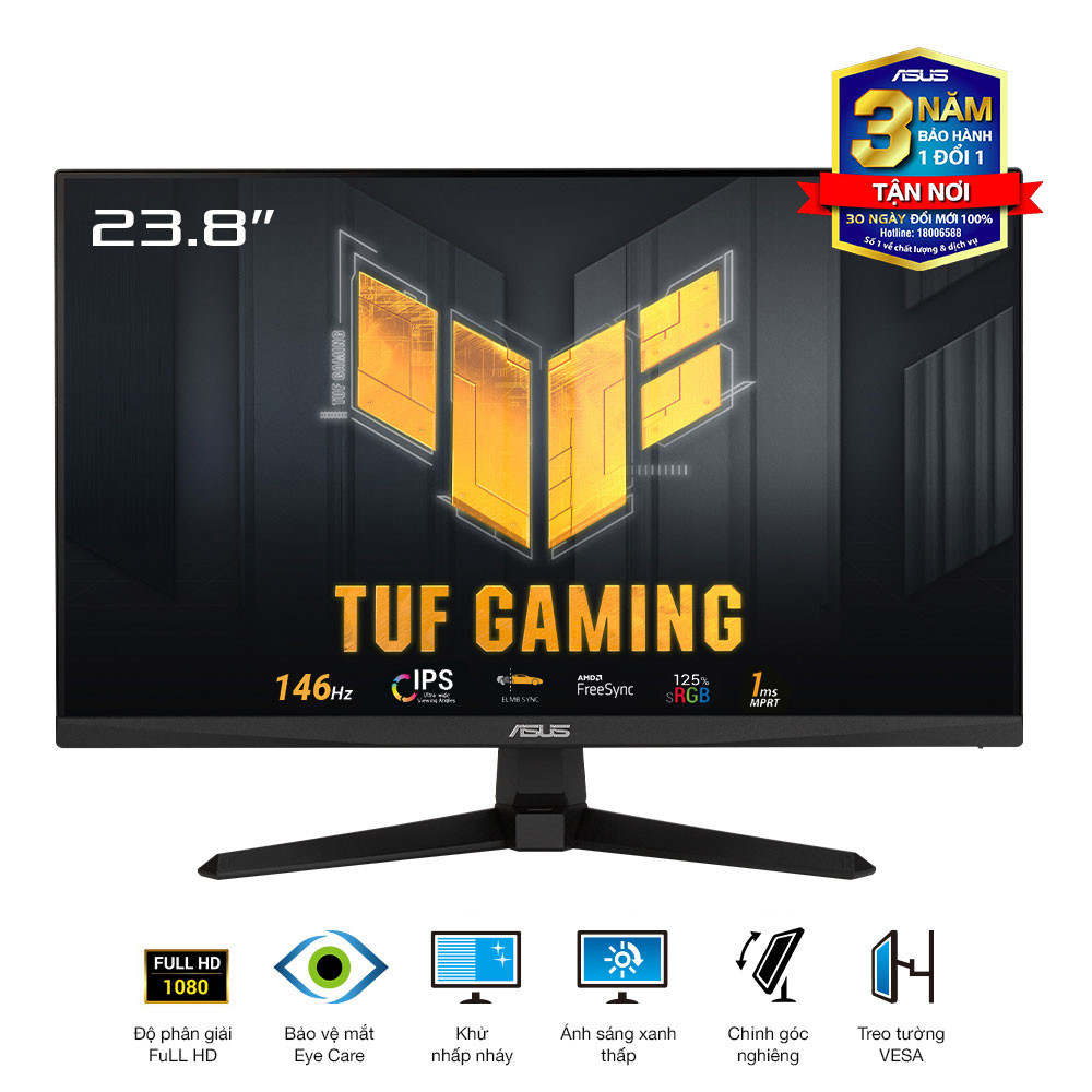 Màn Hình ASUS TUF Gaming VG249QE5A 24 inch (FHD/ IPS/ 146Hz/ 1ms) - Hàng Chính Hãng
