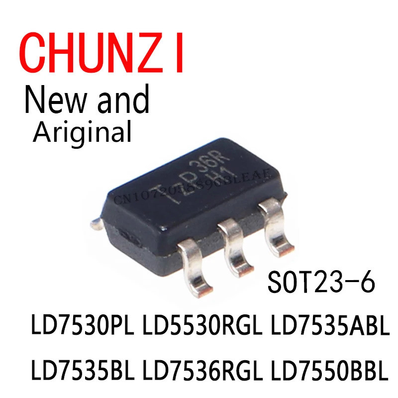 1-5 CÁI LD7536RGL LD7536RG LD7530PL LD5530RGL LD7535ABL LD7535BL LD7550BBL SOT-23 chip ic