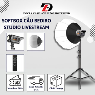   Link Hỏa Tốc  Bộ đèn Softbox Cầu Bediro Studio Livestream chuyên nghiệp,Kèm Chân LINCO cao 2m kích thước Softbox 65cm 