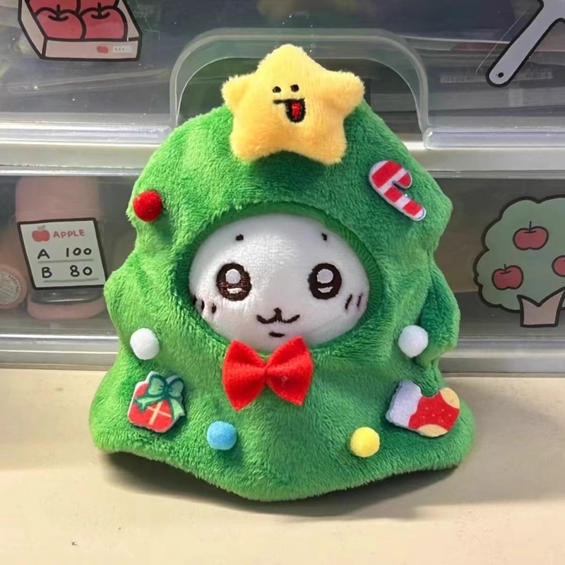 10cm Cotton Búp Bê Cây Giáng Sinh Búp Bê Quần Áo Sáng Tạo Mặc Búp Bê Trang Phục Phụ Kiện Mũ Dễ Thươn