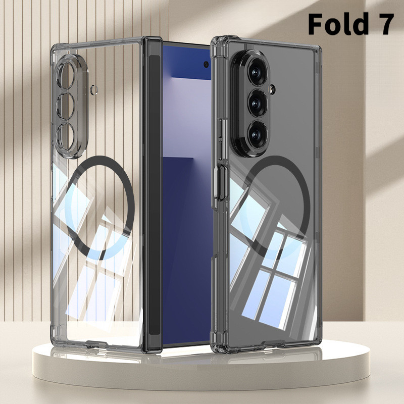 Sẵn sàng mới cho Samsung Z Fold 7 Case Fold7 Vỏ bảo vệ trong suốt thời trang Fold7 Vỏ điện thoại túi