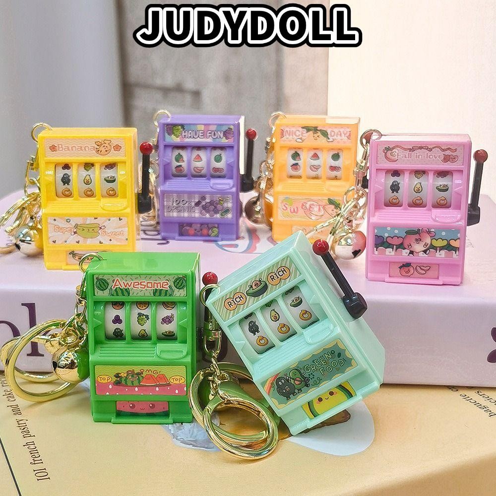Móc khóa JUDYDOLL, Hộp đựng chìa khóa đồ chơi giảm căng thẳng, Trò chơi hoạt động bằng tiền xu Mini 