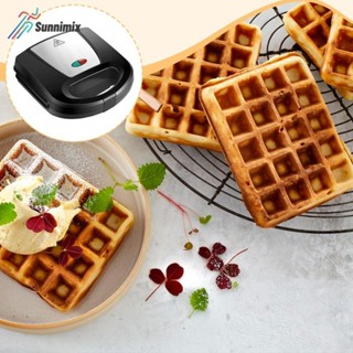 Máy làm bánh quế Hai mặt Độ bền sưởi ấm nhỏ gọn Đa chức năng Lớp phủ chống dính Làm nóng nhanh Tấm chống dính điện