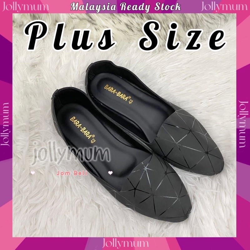 YC2 Jollymum 🇲🇾 EDA 42 - 45 Kasut Perempuan Slip On Saiz Besar, Giày bệt nữ Plus Size HÀNG CÓ SẴN