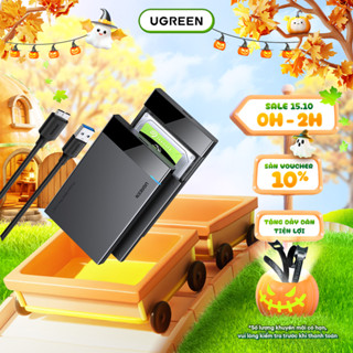 Hộp đựng ổ cứng 2.5 inch SSD, HDD SATA UGREEN US221 6TB Tốc độ truyền tải cao | Thiết kế sang trọng BH 18 Tháng 1 Đổi 1