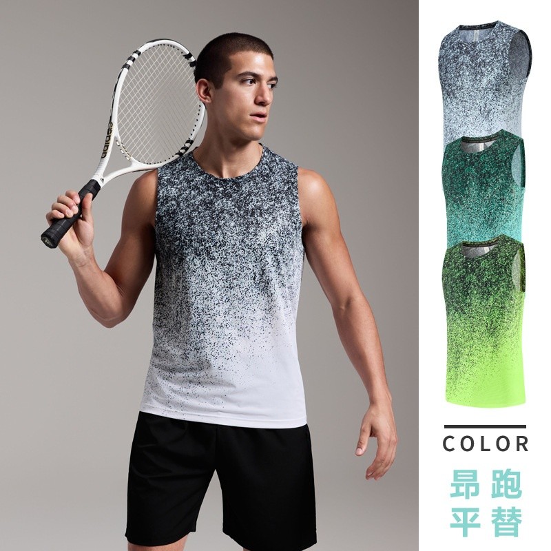 Sports Vest Running Summer Lightweight Sleeveless T-shirt Breathable Track and Field Marathon Quick-