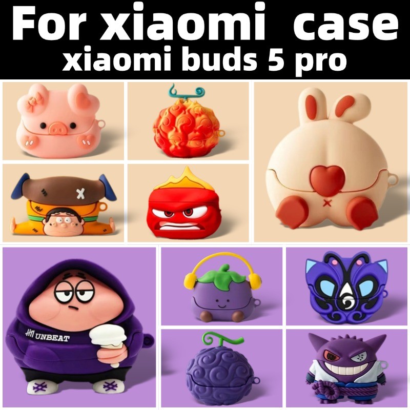Dành Cho Xiaomi Buds 5 Pro Vỏ Tai Nghe Chống Sốc Xiaomi Buds 5 Pro Vỏ Silicon Chống Sốc Vỏ Tai Nghe 