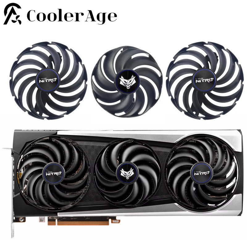 * Quạt Video Card 87MM FDC10H12D9-C 95MM FDC10U12D9-C Dành Cho Sapphire NITRO + AMD Radeon RX 6700 6