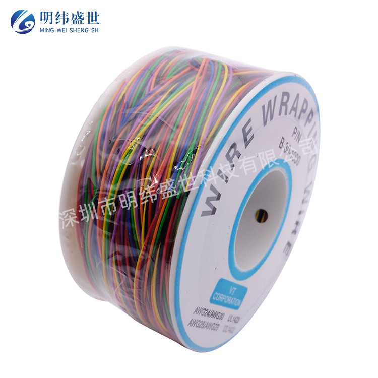 30AWG 8 Màu Tổng Chiều Dài 250M Bảng Mạch PCB Dây Hàng Không Dây Bay Dây Nhảy Dây Đơn Lõi Hàn Mạ Dây