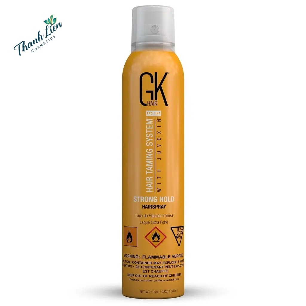 Gôm xịt tạo kiểu cứng tóc GK Hair Strong Hold Aerosol Hairspray 300ml .TL