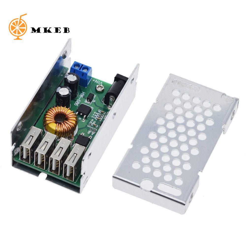 Bảng sạc MKEB Mô-đun DC-DC DC Bước xuống Đầu ra 4USB 4 cổng Mô-đun cấp nguồn USB Điện thoại thông mi