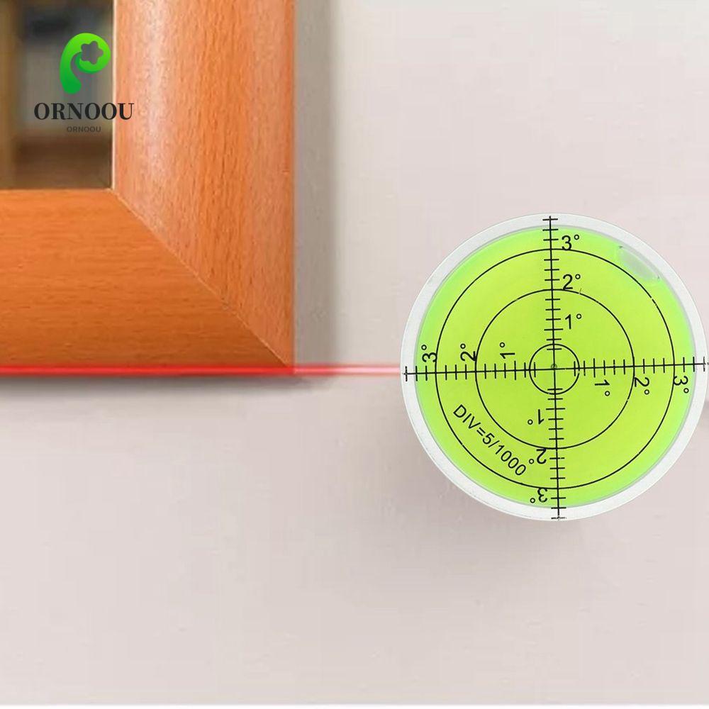 ORNOOU Bubble Level Bulls Eye 32mm Round Bubble Degree Mark Dụng cụ đo đa năng