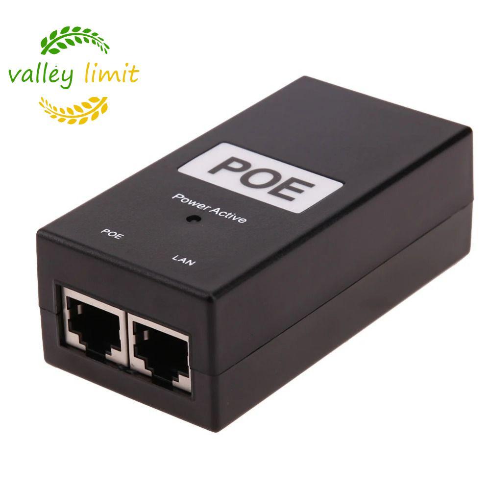 VALLEY LIMIT POE Power Injector, 24V / 48V 0.5A 100Mbps POE Power Supply, Router Power Supply Tương 