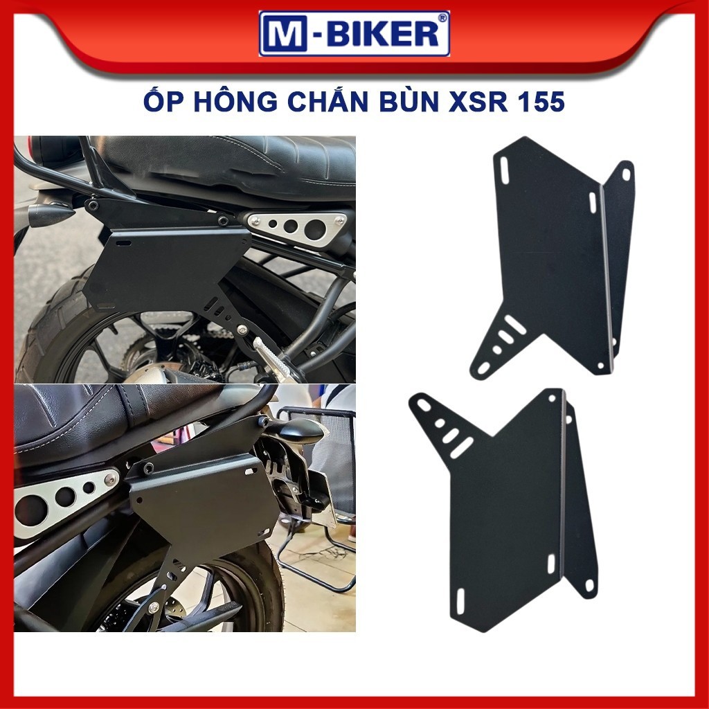 Ốp hông XSR 155, Ốp hông chắn bùn kiêm giá đỡ túi gắn cùng baga của MBIKER cho Yamaha XSR 155