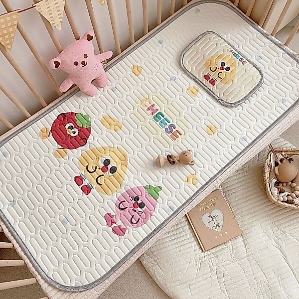 Chiếu Điều Hòa Cao Su Non Cho Bé Sơ Sinh Kèm Gối Vỏ Hạt Kiều Mạch – Mềm Mại, Thoáng Mát, Êm Ái Cho Bé