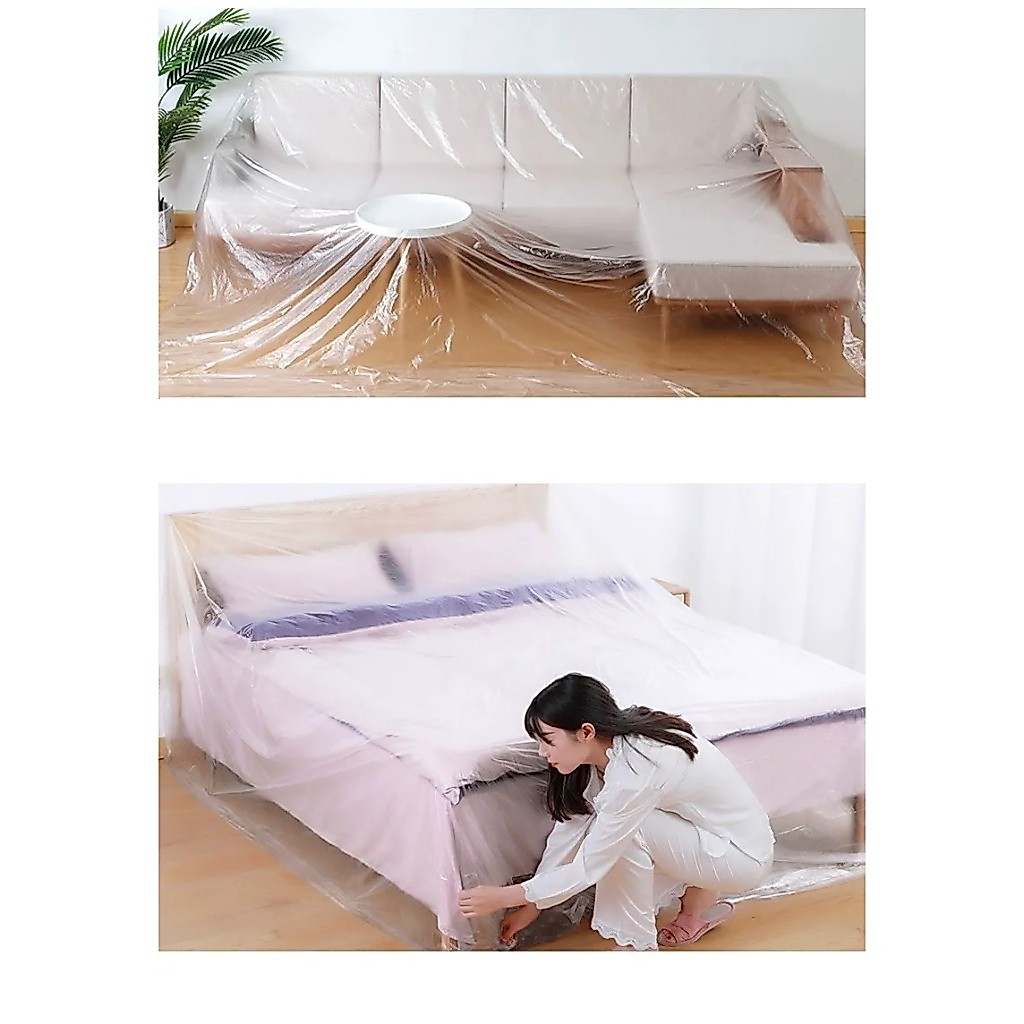 Màng bọc nilon che chắn ngăn bụi che bụi sofa giường để sơn SONQUANGPHU323