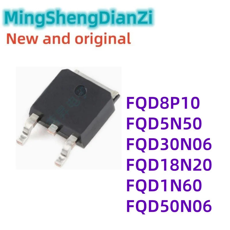 5 Chiếc FQD8P10 FQD5N50 FQD30N06 FQD18N20 FQD1N60 FQD50N06 To252 Hiệu Ứng Trường Transistor