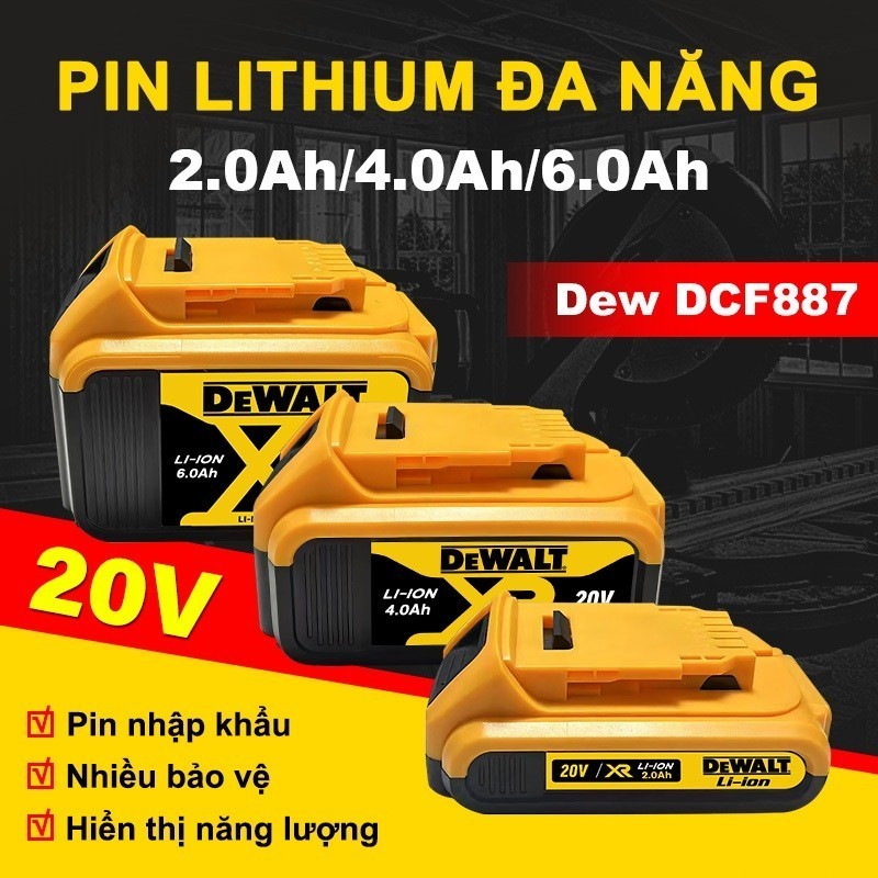 Pin Lithium-Ion DeWalt DCB183 DCB182 2.0Ah 4.0Ah 6.0Ah 18V / 20V