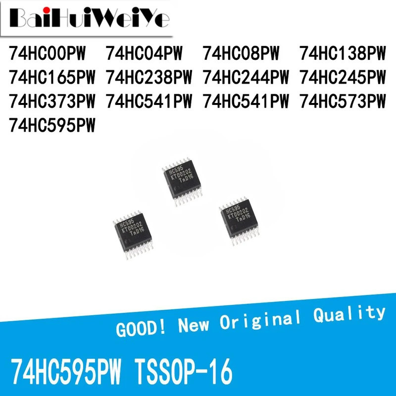 5 CÁI SN 74HC00PW 74HC04PW 74HC08PW 74HC138PW 74HC165PW 74HC238PW 74HC244PW 74HC245PW 74HC373PW 74HC