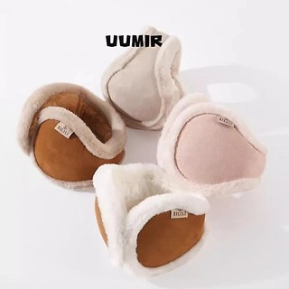 Uumir Bịt Tai Mùa Đông, Vỏ Tai Sang Trọng Làm Dày Màu Trơn, Thoải Mái Chống Đông Lạnh Bảo Vệ Lông Cừu Bịt Tai Nam