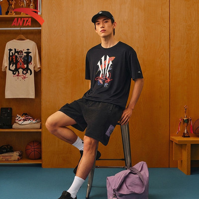 [ANTA x Kyrie Irving] Áo Thun Ngắn Tay Nam Nữ Áo Bóng Rổ KAI Ice Silk, Unisex, Kiểu Dáng Rộng Rãi 872631105R