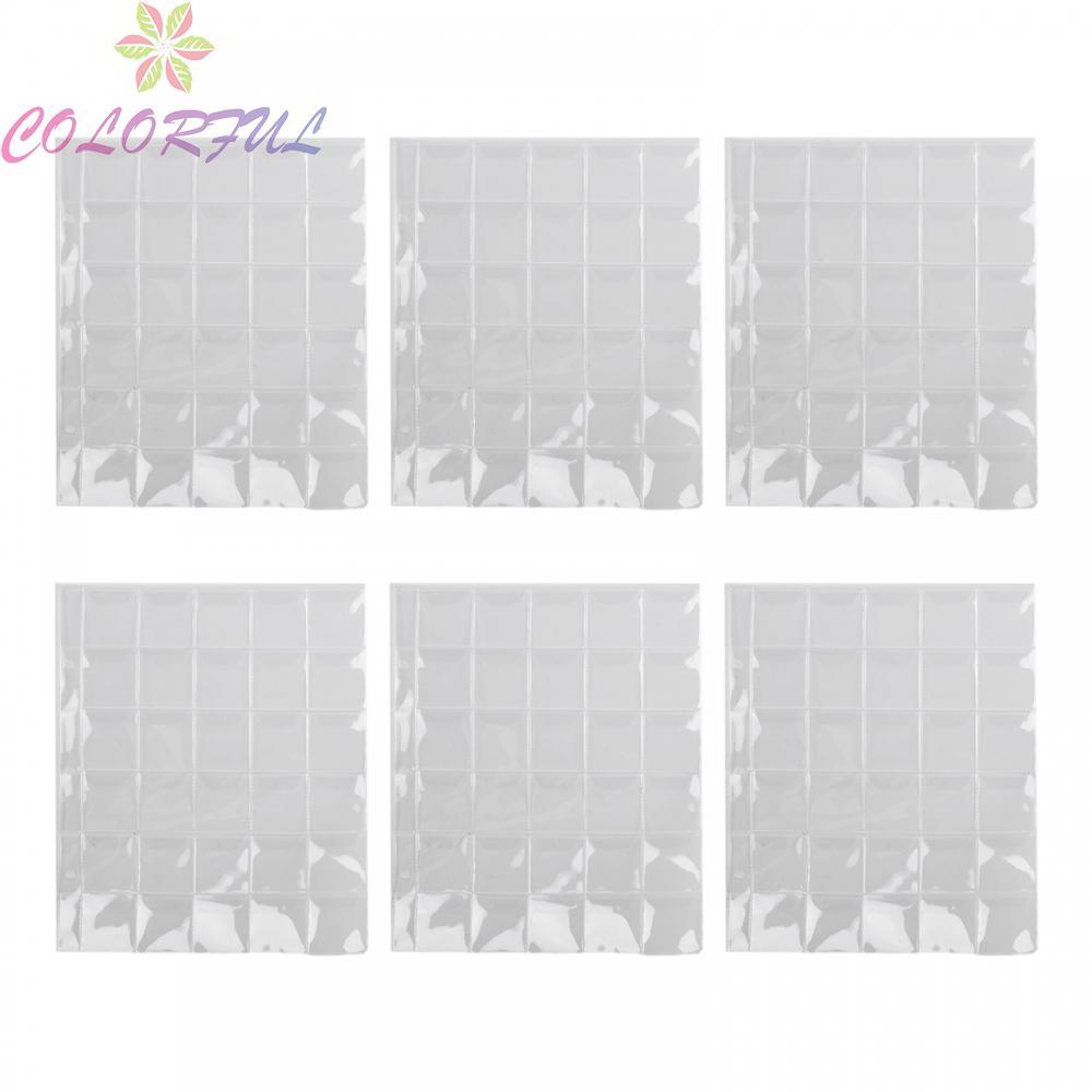 Transparent Coin Holder Pages with 30 Pockets Perfect for Display and Protection