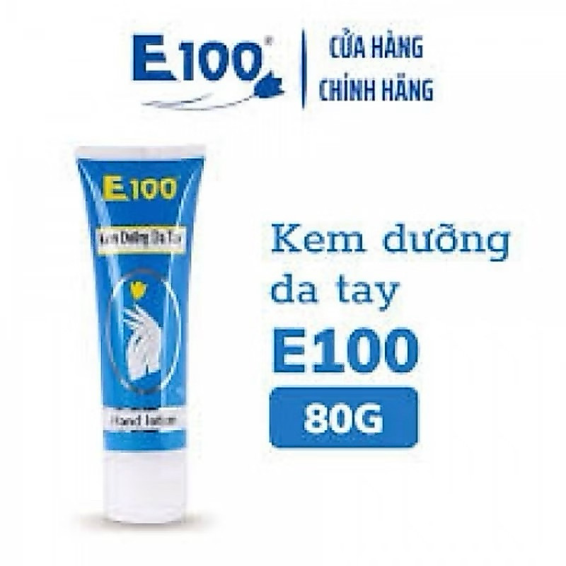 kem dưỡng da tay E100 80g chính hãng giúp dưỡng ẩm bảo vệ da tay .