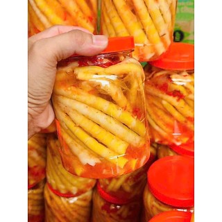 Măng Trúc ngâm tỏi ớt hủ 1kg luôn nước