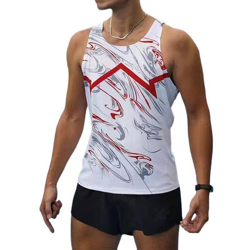 Track and Field Running Vest Sleeveless Quick-Drying Workout Clothes Men's Sport Vest Track and Fiel