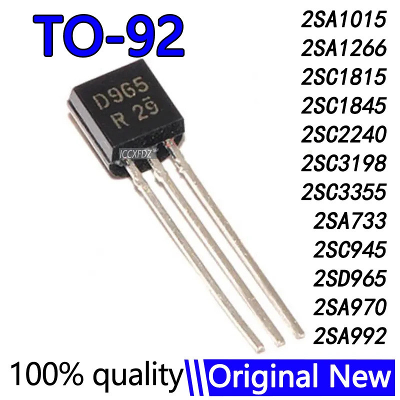 10 Cái 2SA1015 2SA1266 2SA733 2SC1815 2SC3198 2SC3355 2SC945 2SD965 2SA970 2SC2240 2SA992 2SC1845 to