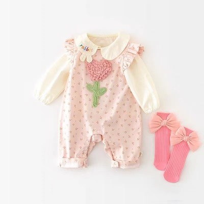 Set Body Đùi Hoa Áo Sơ Mi (Không Kèm Vớ) Cho Bé Gái Sơ Sinh 1 2 Tuổi MINTSCLOSET Quảng Châu - BS6565
