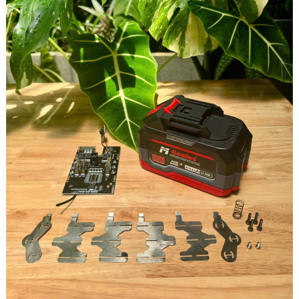 ( 3PDB1 90A ) Vỏ mạch Makita chống sốc 5s 3P 90A có cân bằng,  chân phổ thông có báo pin 3 led 2 bên