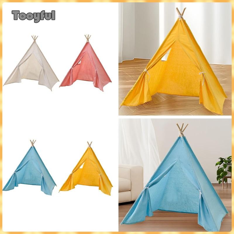 Lều trẻ em Tooyful Lều trẻ em Nhà lều, Lều chơi ba chân sáng tạo, Lều trong nhà cho bé gái Bé trai B