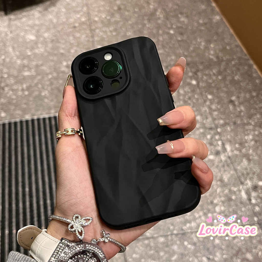 Ốp Lưng Cho IPhone 15 13 16 11 14 12 Pro Max XR X XS Max 16 15 13 11 Pro 14 15 16 Plus SE Bìa Lì Simple Wrinkle