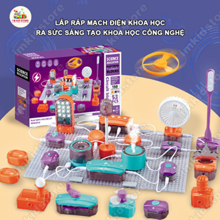  Bộ thí nghiệm mạch điện vật lý STEM – Lắp ráp mô hình khoa học cho bé – Đồ chơi giáo dục sáng tạo 