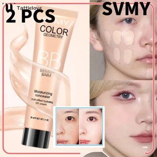 【MUA 1 TẶNG 1】Kem che khuyết điểm SVMY BB Cream Kiểm soát dầu Dưỡng ẩm Che phủ khuyết điểm Trang điểm lâu trôi Không bết dính Làm sáng tông da Trang điểm nude BB Cream Tattielove