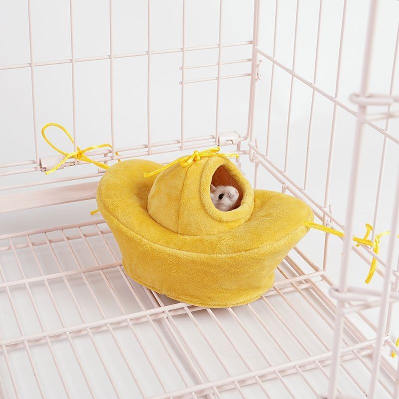 Jizai Đồ Cho Thú Cưng Hamster Mật Ong Glider Mùa Đông Ấm Áp Cotton Tổ Gấu Vàng Hàng Xóm Của Tôi Toto