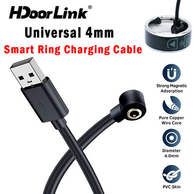 Cáp sạc vòng thông minh HdoorLink cho Samsung Oura Vòng thông minh Cáp sạc từ tính USB 4mm đa năng