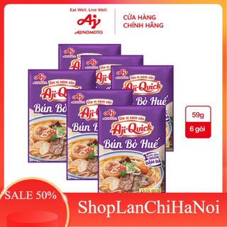 (Combo 5 gói) Bún bò Huế - Gia vị nêm sẵn Aji-Quick