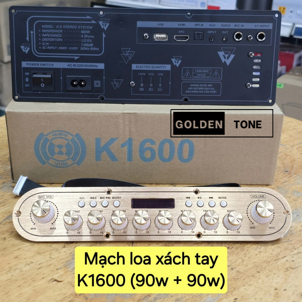 Mạch Loa xách tay K1600 (K18) (90w+90w)