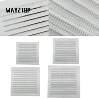 Vỏ thông gió WAY2TOP, Cửa thoát khí sưởi ấm Lỗ thông hơi Tấm tản nhiệt lỗ thông hơi, Cửa sổ hợp kim nhôm kim loại 150 / 200 / 250 / 300mm Lỗ thông hơi vuông
