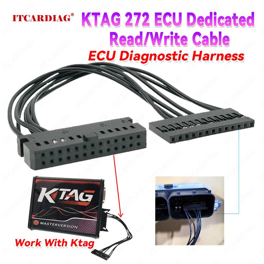 KTAG 272 ECU Đọc Chuyên Dụng Viết Kết Nối Cáp KTAG Cho Xe Mercedes-Benz ECU 272 Động Cơ Máy Tính ECU