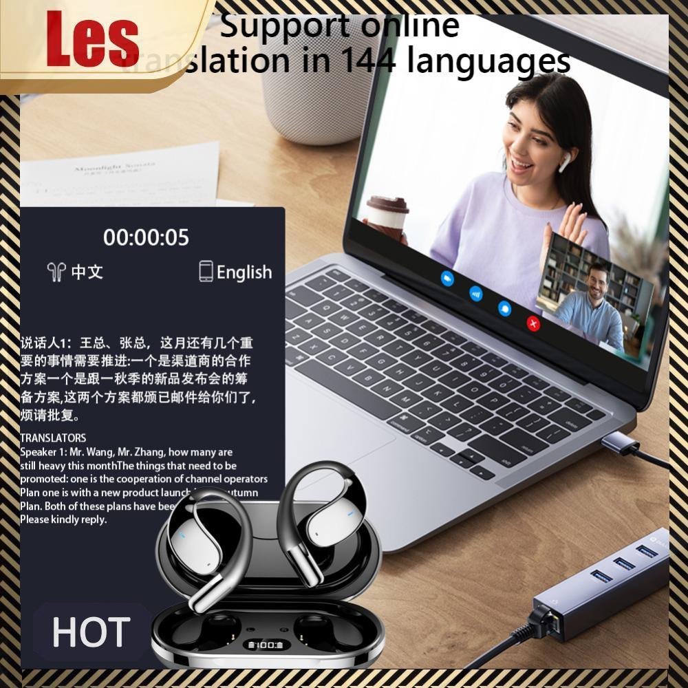 Tai nghe dịch thuật 3 trong 1 144 ngôn ngữ Earhooks Tai nghe AI Translator Earbuds