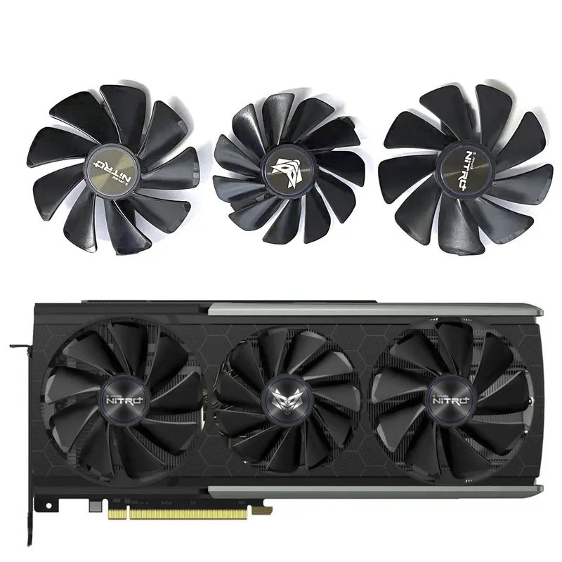 * QUẠT GPU 95mm CF1015H12D cho Sapphire RX5700 XT PRO OC NITRO + Card đồ họa Quạt làm mát có vỏ 85mm