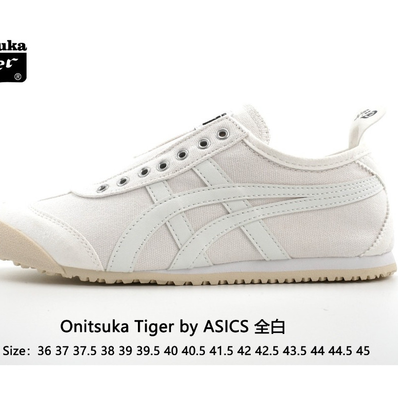 Mexico 66 Low-Top Retro Classic Pure White Casual Canvas Sneaker FAUE
