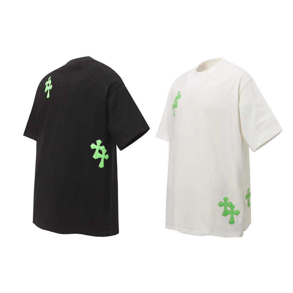 Chrome Hearts 2026 Leatherette Cross Couple's Short Sleeve Shirt T T-shirt Couple Style