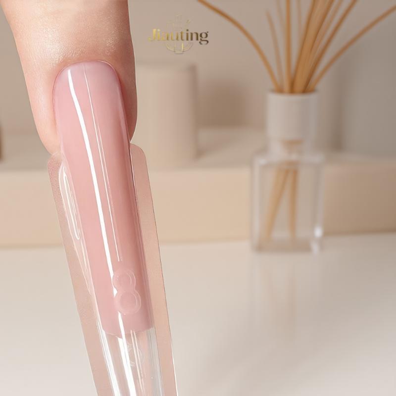 Jiauting 140 / 280 chiếc Sandwich Dual Nail Forms Extensions-Dual Forms Top Bottom Mold Long Square 