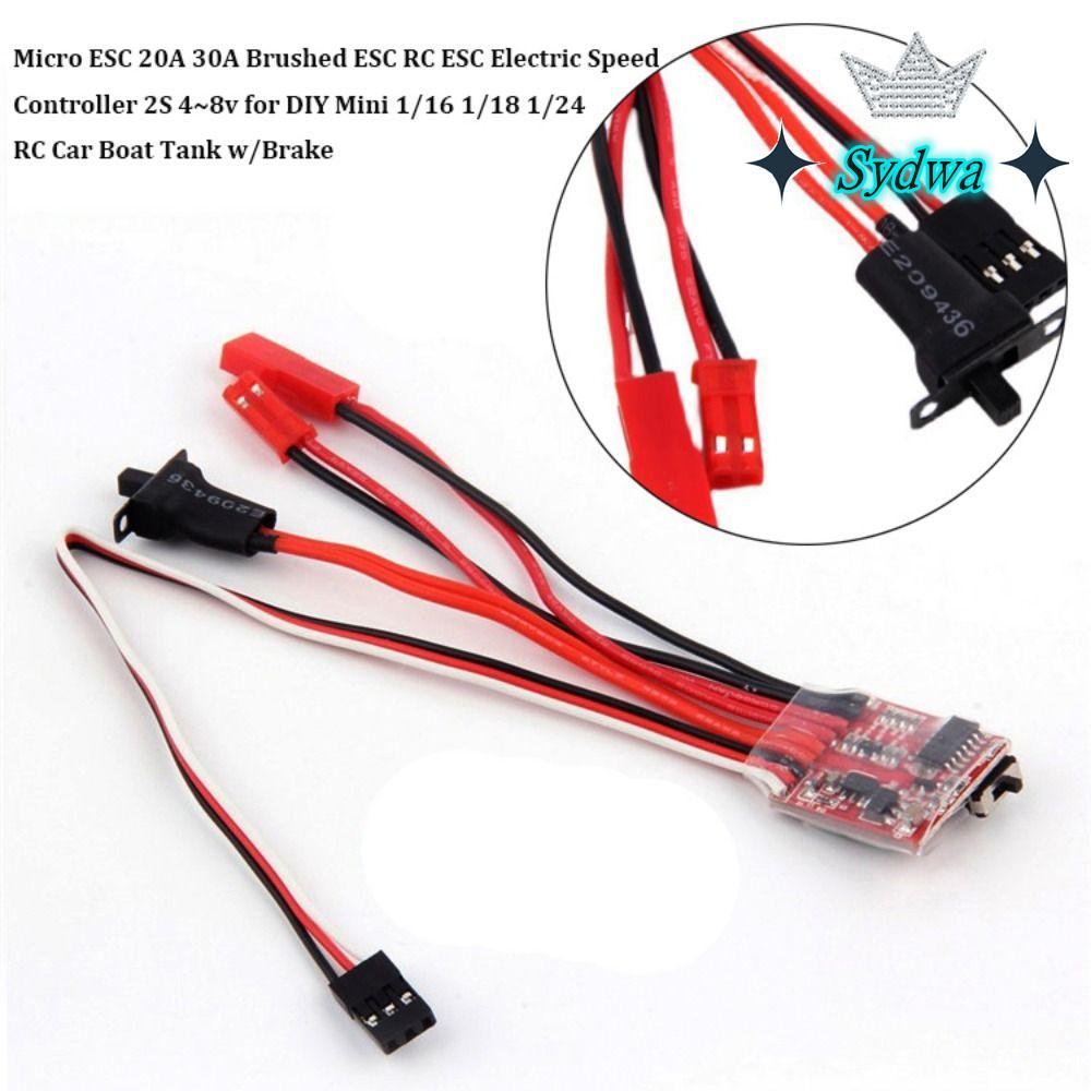 Bộ điều khiển tốc độ điện SYDWA, Bàn chải 10A / 15A / 20A / 30A ESC RC ESC Micro ESC 20A 30A, Bình t